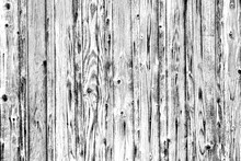 Grunge Black White Wooden Texture For Dark Overlay On Background. Natural Wooden Backdrop With Nothing, Mockup For Create Abstract Vintage Effect On Surface
