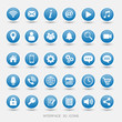 © Limewax - Media Icons glossy Blue