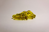 Fototapeta  - Fish oil in capsules. Omega 3. 