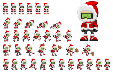 Wall Mural - Animated Christmas Boy Game Character