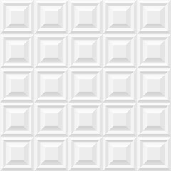 Wall Mural - White background with tiles. Vector seamless pattern.