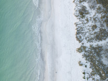 An Overview Shot Of The Coast On Anna Maria Island