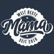 Welt Beste Mama Seit 2018 - T-Shirt Design Zum Bedrucken