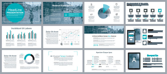 Aufkleber - Business presentation slides templates from infographic elements. Can be used for presentation, flyer and leaflet, brochure, corporate report, marketing, advertising, annual report, banner, booklet.