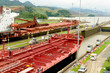 The Panama Canal and  Miraflores locks
