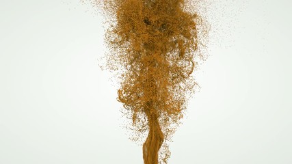 Colorful particle explosion