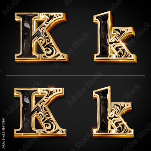 3dテキスト アルファベット K Stock Illustration Adobe Stock