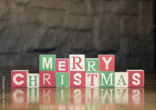 Wooden Toy Blocks With Capital Letters Spelling Merry Christmas Against A Rock Wall Buy This Stock Photo And Explore Similar Images At Adobe Stock Adobe Stock