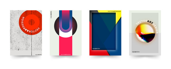 Brochure cover template set