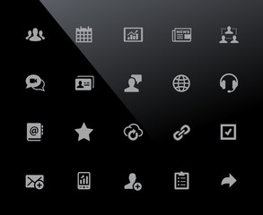 Wall Mural - business network icons // 32px series - vector icons adjusted to work in a 32 pixel grid.