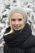 © grufnar - outdoor winter portrait of a young blonde woman out in the snow