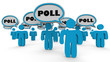 Poll Survey People Answer Questions 3d Illustration