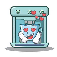 Sticker - In love coffee maker character cartoon