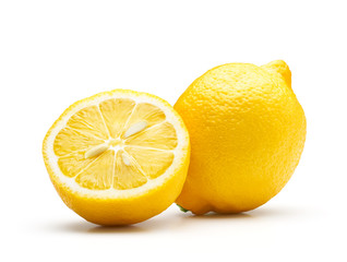 Poster - Fresh lemon isolated on white background