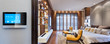 © zhu difeng - smart screen with smart home with modern bedroom