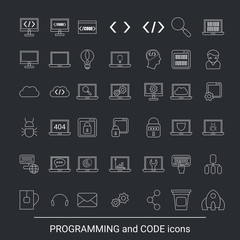 Programming icon set