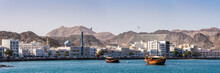 Panorama Daus Im Hafen Von Muscat Oman