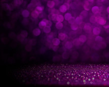 Abstract Purple Bokeh With Dark