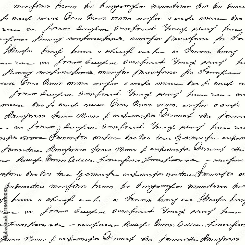 Unserved Lettering Seamless background pattern. Imitation of a abstract vintage lettering ...