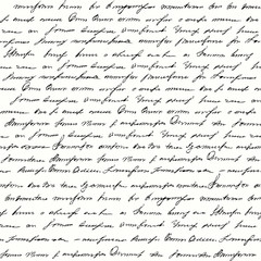 Poster - Seamless background pattern. Imitation of a abstract vintage lettering. Unreadable text.