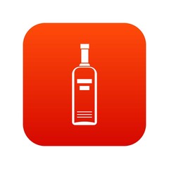 Wall Mural - Bottle of vodka icon digital red