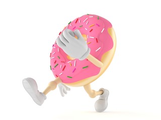 Canvas Print - Donut character running