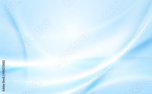 Abstract soft blue wavy with blurred light curved lines background