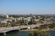 Freeway around Perth City at Swan River, Western Australia 