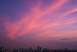 Fototapeta  - twilight sky after sunset over city  for background