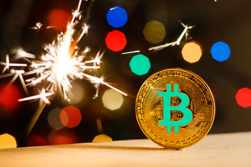 Bitcoin gold christmas bengal lights