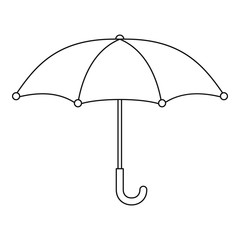 Wall Mural - Umbrella icon. Outline illustration of umbrella vector icon for web