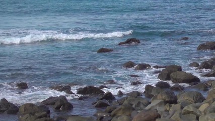 Poster - Surf and rocky coast of Tenerife, The Canaries