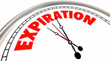 Expiration Clock Time Up Deadline Expiry Date 3d Illustration