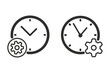 © lovemask - Clock vector icon.