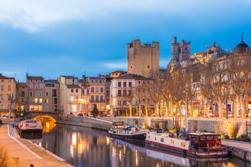 Wall Mural - Canal de la Robine in Narbonne, France