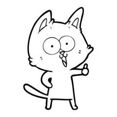 funny cartoon cat