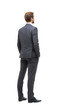 © ASDF - rear view . businessman looking at copy space