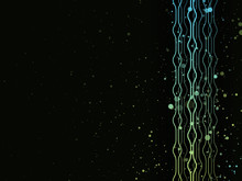 Technology Blue Green Line Pattern Background