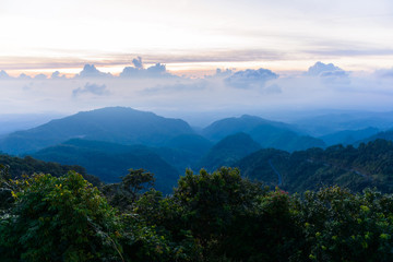 Mon Sone View Point, Doi Pha Hom Pok National Park, Angkhang mountain, chiang mai, Thailand