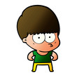 © lineartestpilot - curious cartoon boy