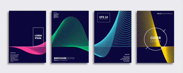 Wall Mural - minimal vector cover designs. future poster template.