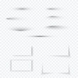 © Ihor - Transparent soft shadow set. Realistic shadow effect collection with soft edge. Vector illustration isolated on transparent background