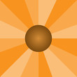 abstract orange sun background with stripes