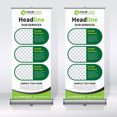 Wall Mural - roll up banner design template
