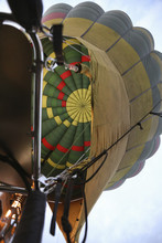 Low Angle View Of Hot Air Balloon Against Sky