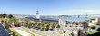 San Francisco Embarcadero featuring the Ferry Building and Bay Bridge panorama