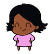 © lineartestpilot - cartoon friendly girl