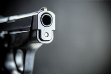 Pistol Handgun And Bullets