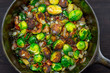 Cast Iron Skillet with Roasted Brussels Sprouts