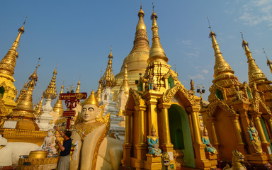 Shwedagon Pagoda in Yangon, Myanmar